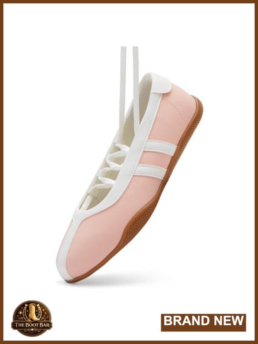 Mary Jane Sneakers Lace Up Ballet Flats Faux Leather Comfortable
